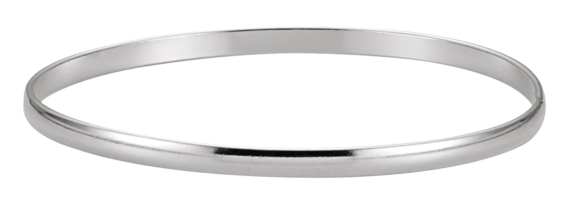 Sterling Silver 4 mm Bangle 8