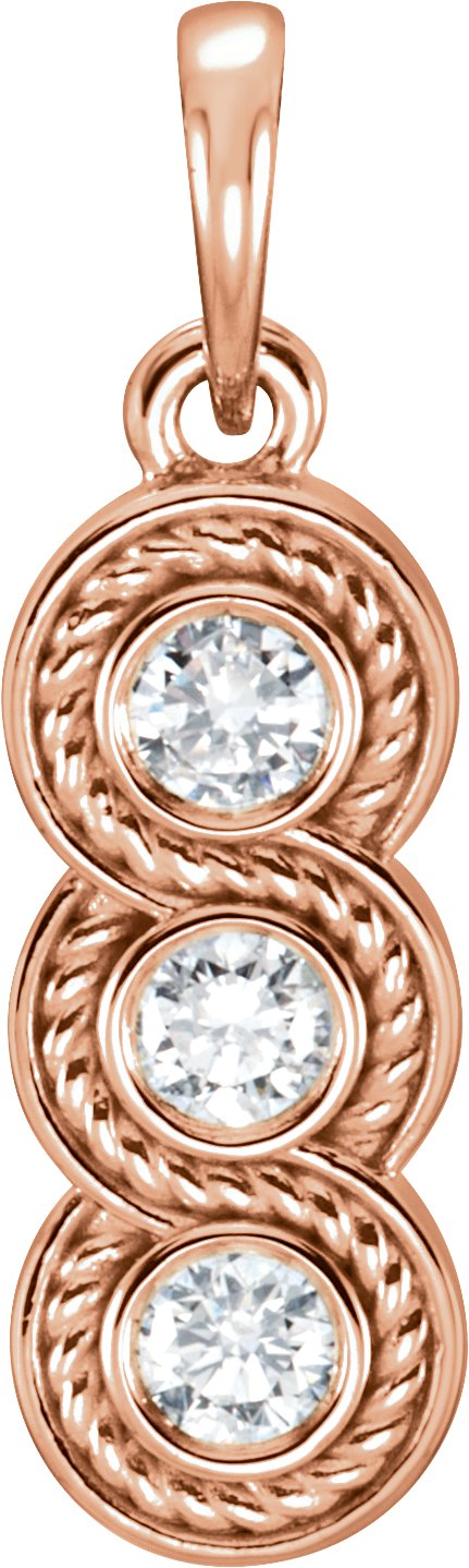 3-Stone Diamond Pendant or Mounting