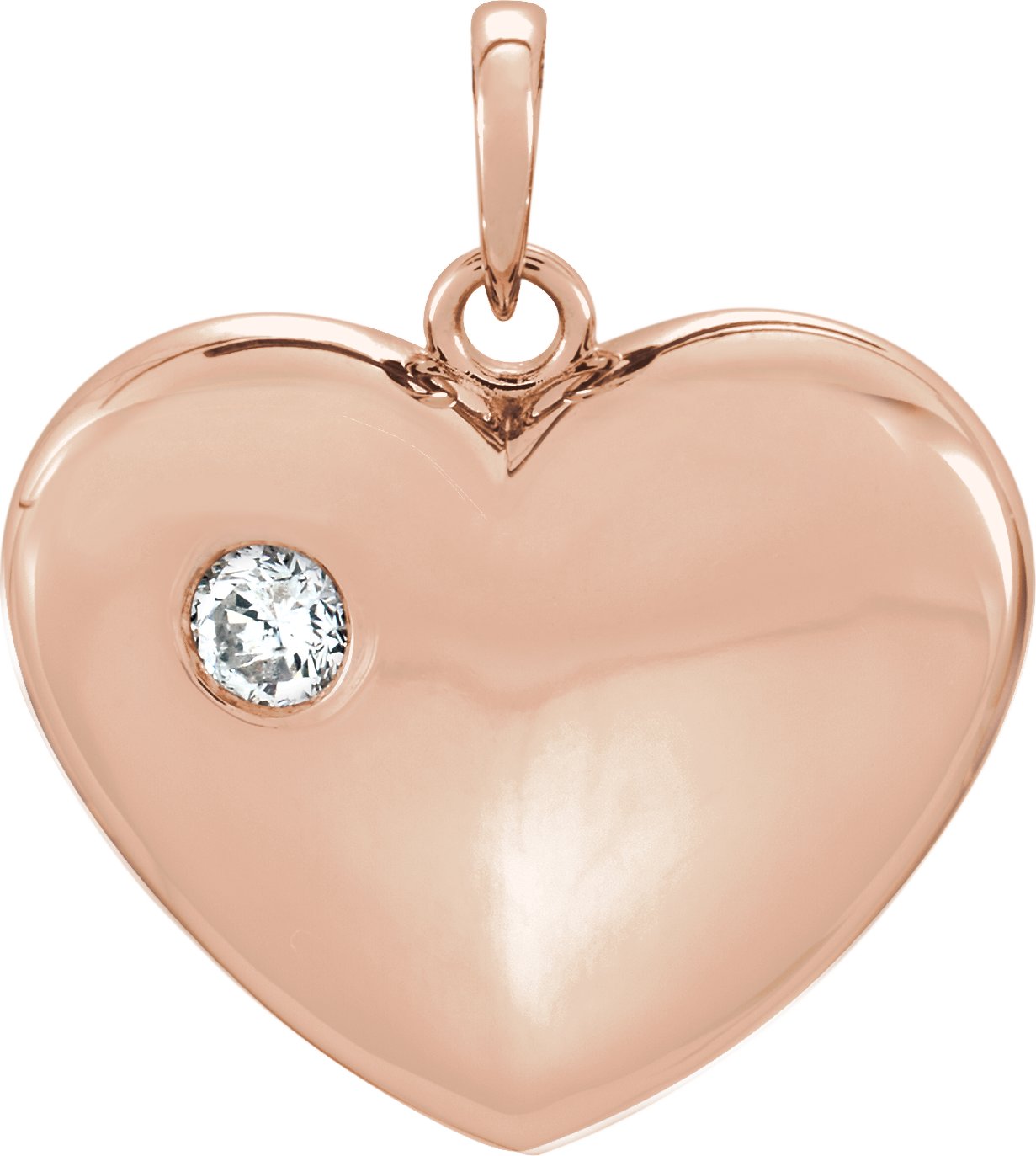 Engravable Heart Pendant