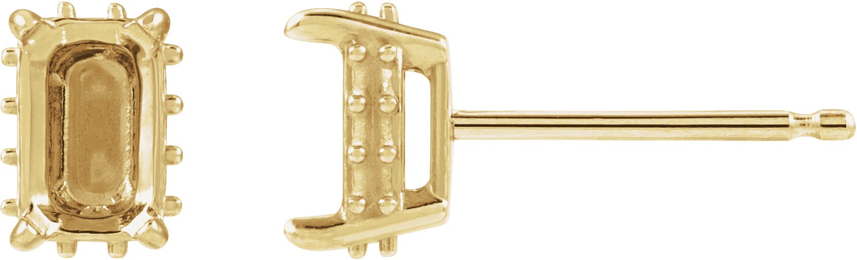 Hidden Halo-Style Stud Earrings