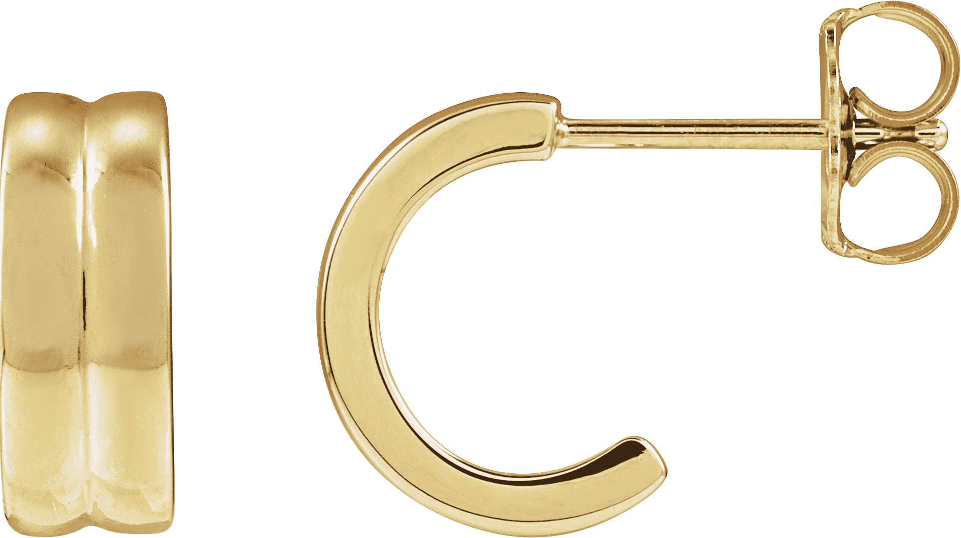 Concave Hoop Earrings