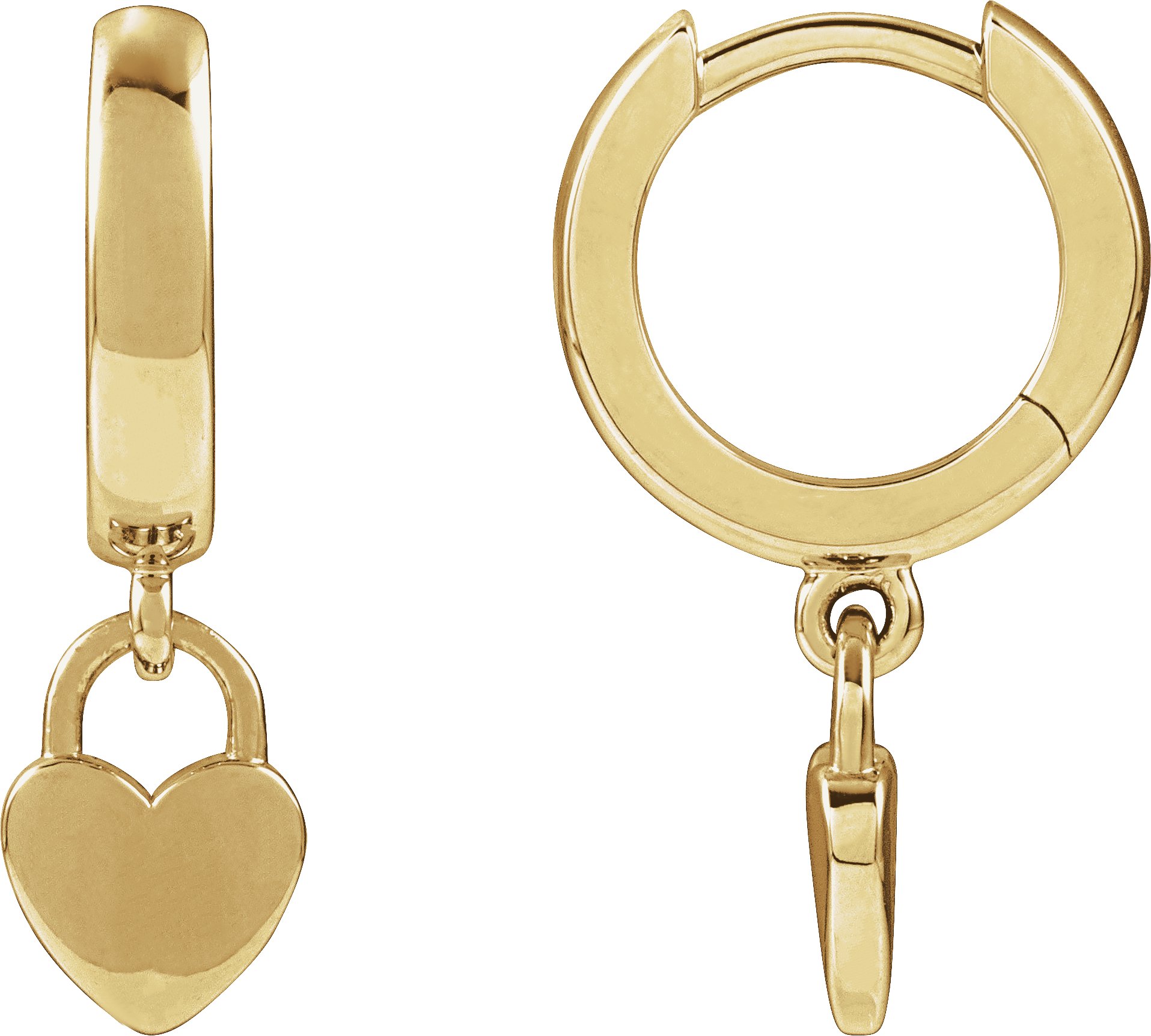 Heart Hoop Earrings