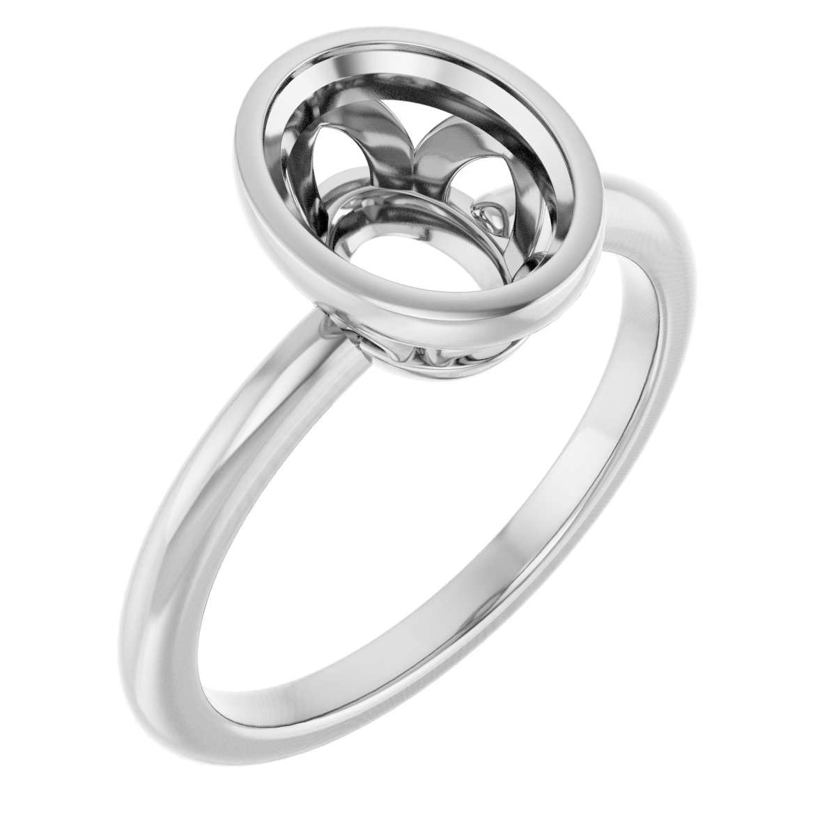 Bezel-Set Engagement Ring