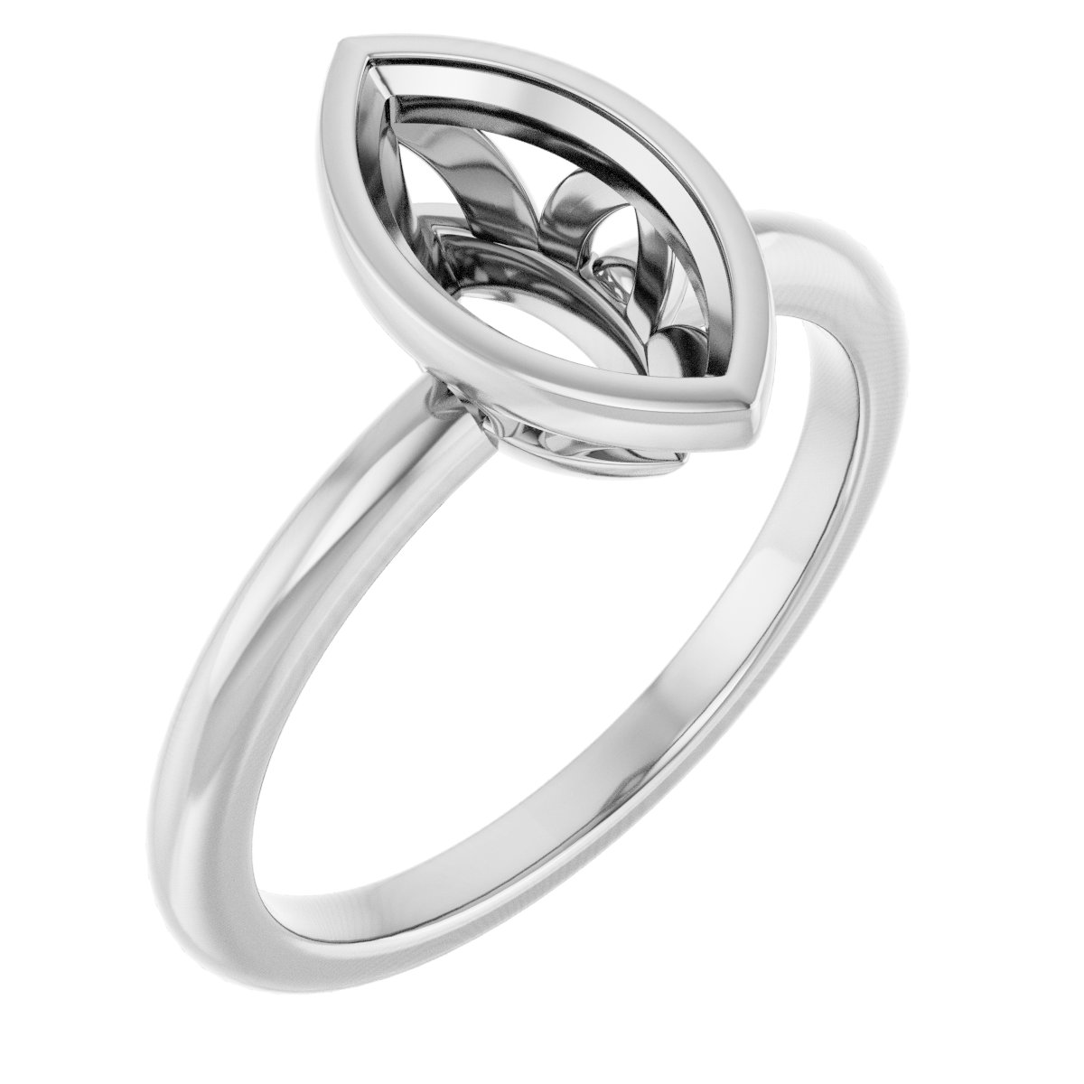 Bezel-Set Engagement Ring