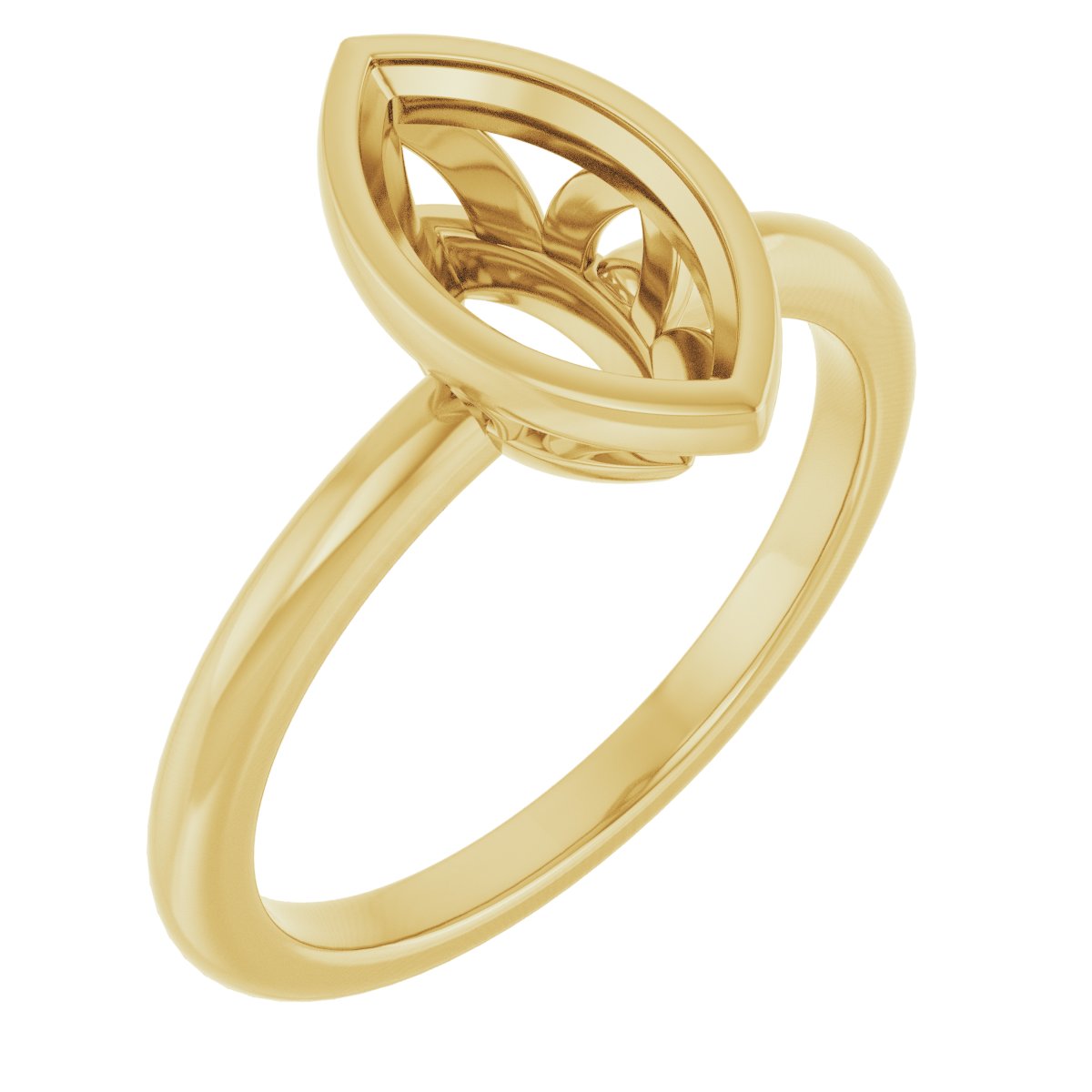Bezel-Set Engagement Ring