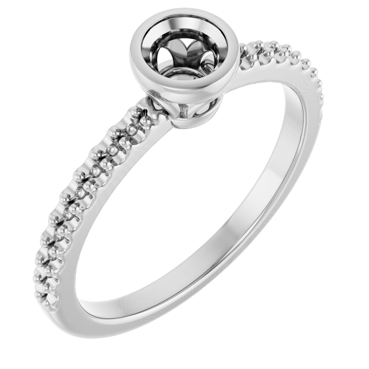 Bezel-Set Engagement Ring