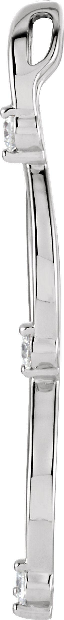 3/8 CTW Natural Diamond Pendant view 2