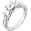 14K White .875 CTW Diamond Engagement Ring Ref 1916423
