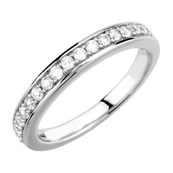 14K White .33 CTW Diamond Band for 4.5 mm Engagement Ring Ref 2747512