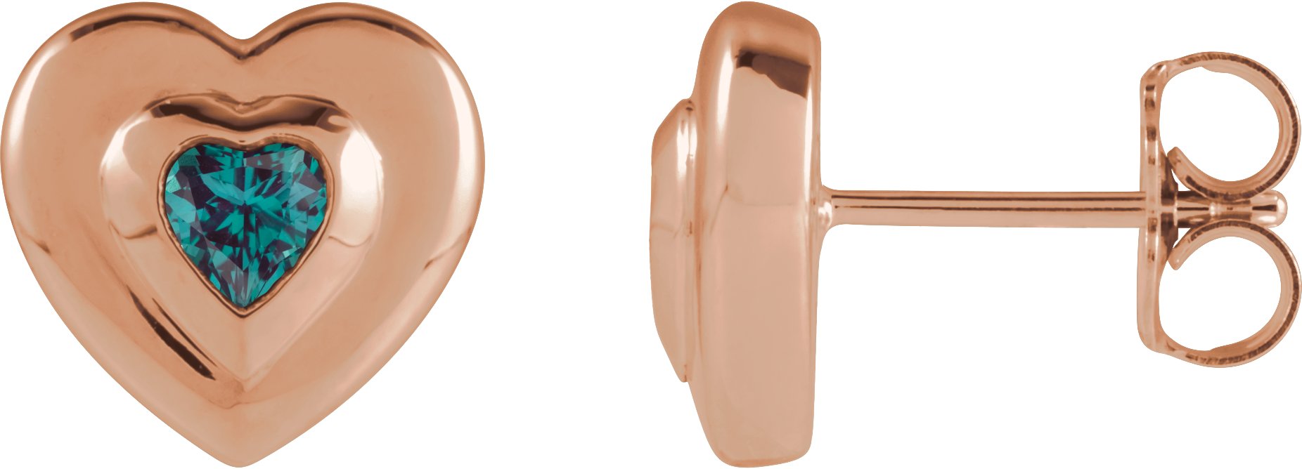 Bezel-Set Solitaire Earrings