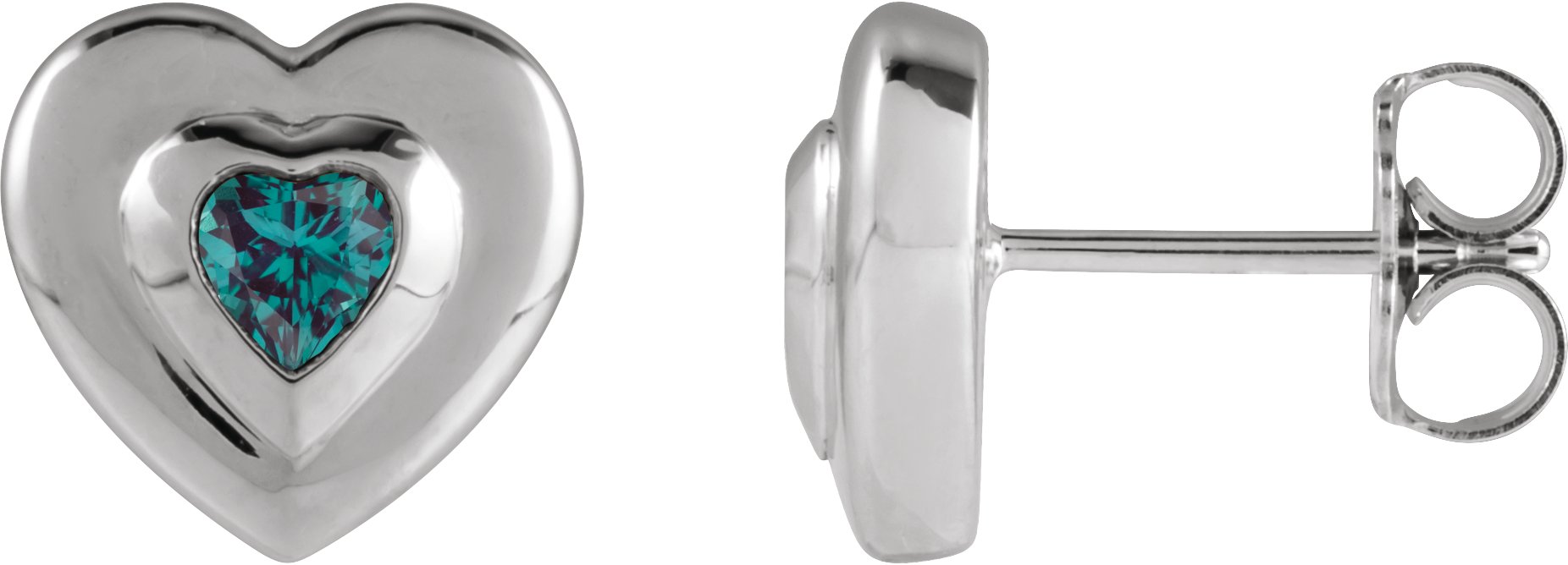 Bezel-Set Solitaire Earrings