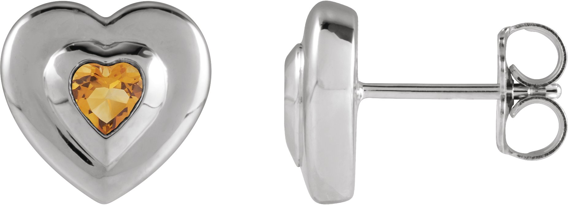 Bezel-Set Solitaire Earrings
