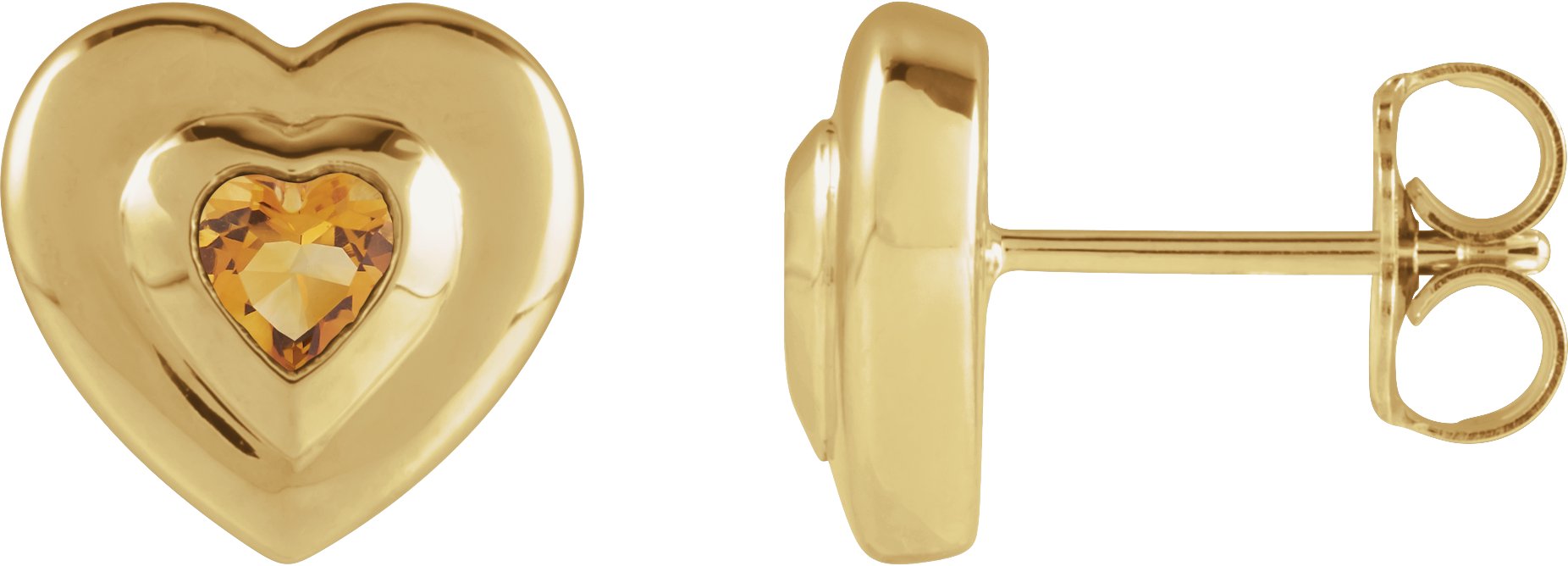 Bezel-Set Solitaire Earrings