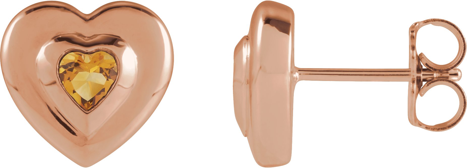 Bezel-Set Solitaire Earrings
