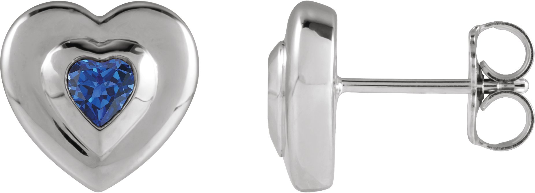Bezel-Set Solitaire Earrings