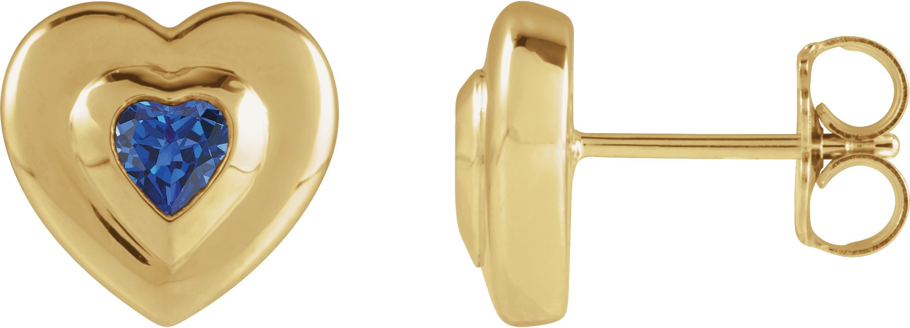 Bezel-Set Solitaire Earrings