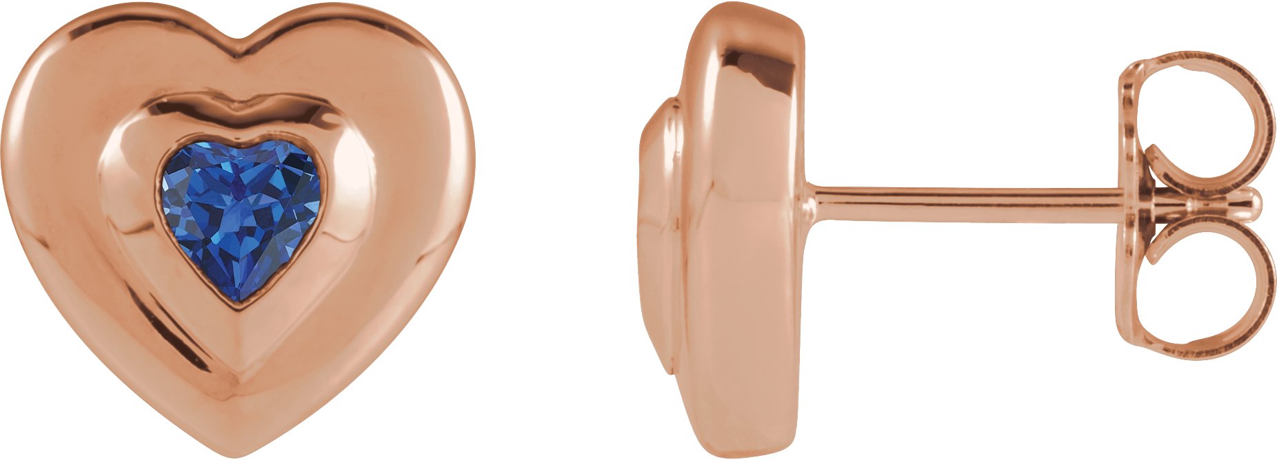 Bezel-Set Solitaire Earrings