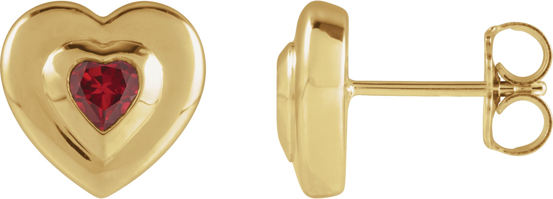 Bezel-Set Solitaire Earrings