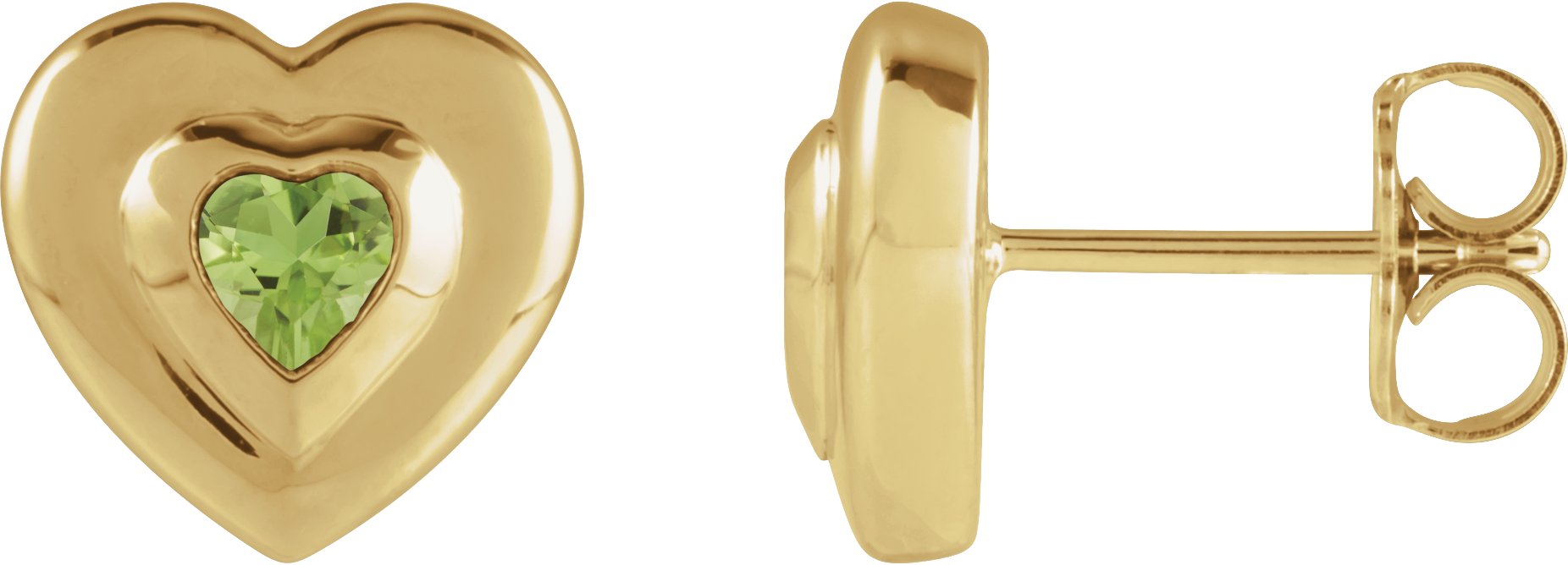 Bezel-Set Solitaire Earrings