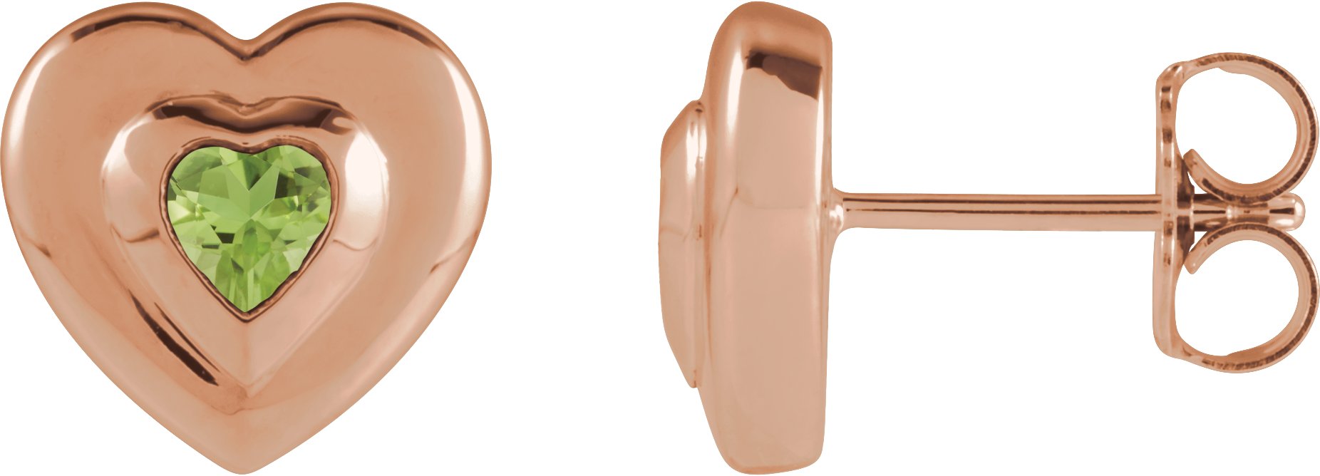 Bezel-Set Solitaire Earrings