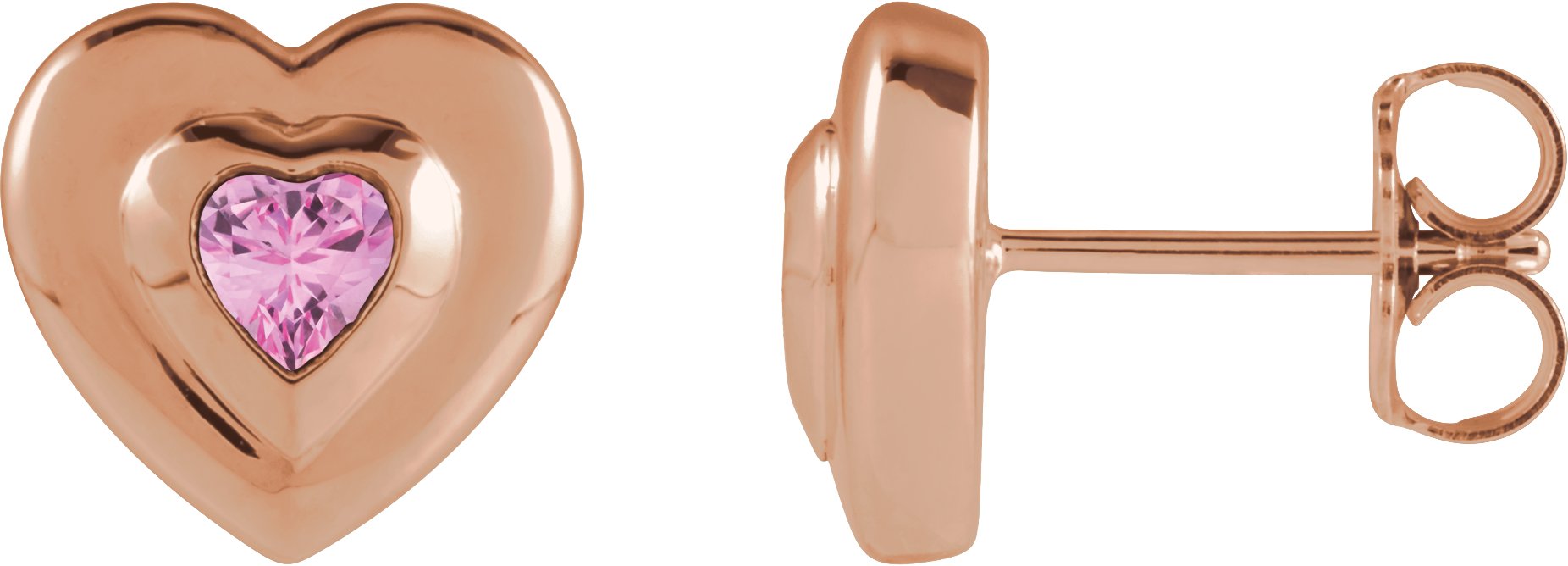 Bezel-Set Solitaire Earrings