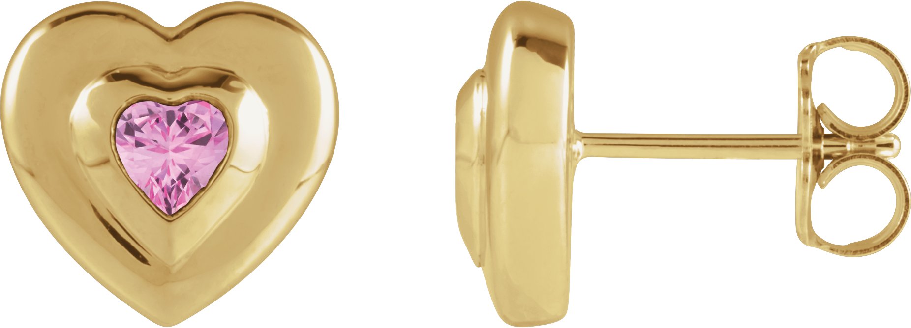 Bezel-Set Solitaire Earrings