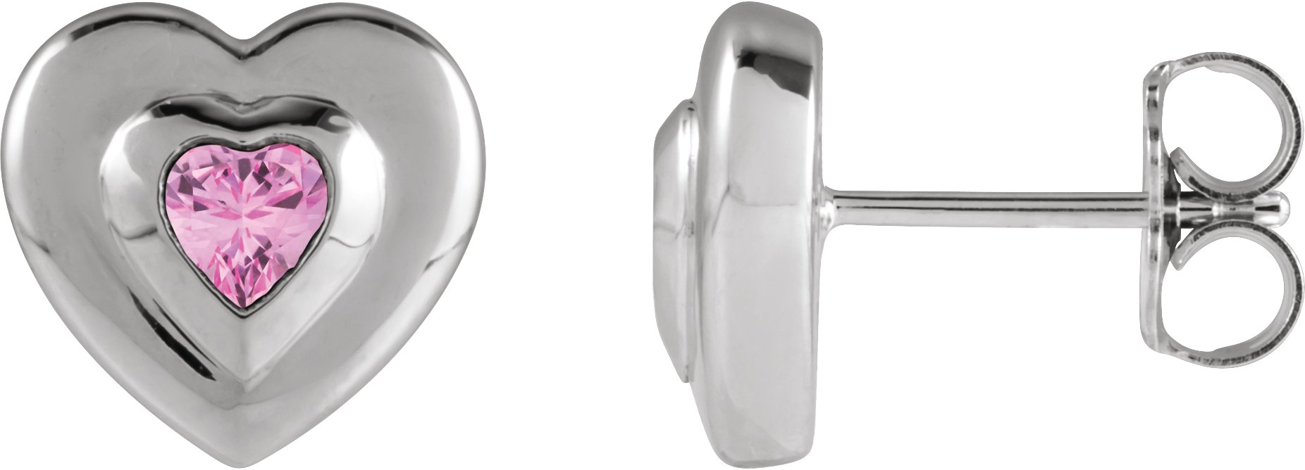 Bezel-Set Solitaire Earrings