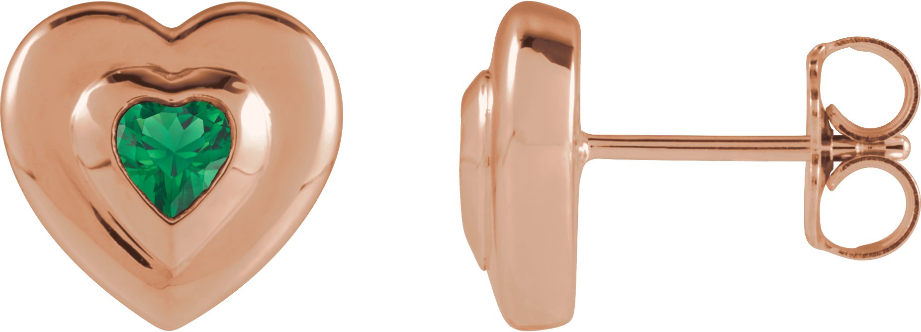 Bezel-Set Solitaire Earrings