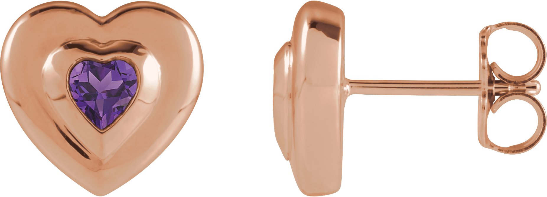 Bezel-Set Solitaire Earrings