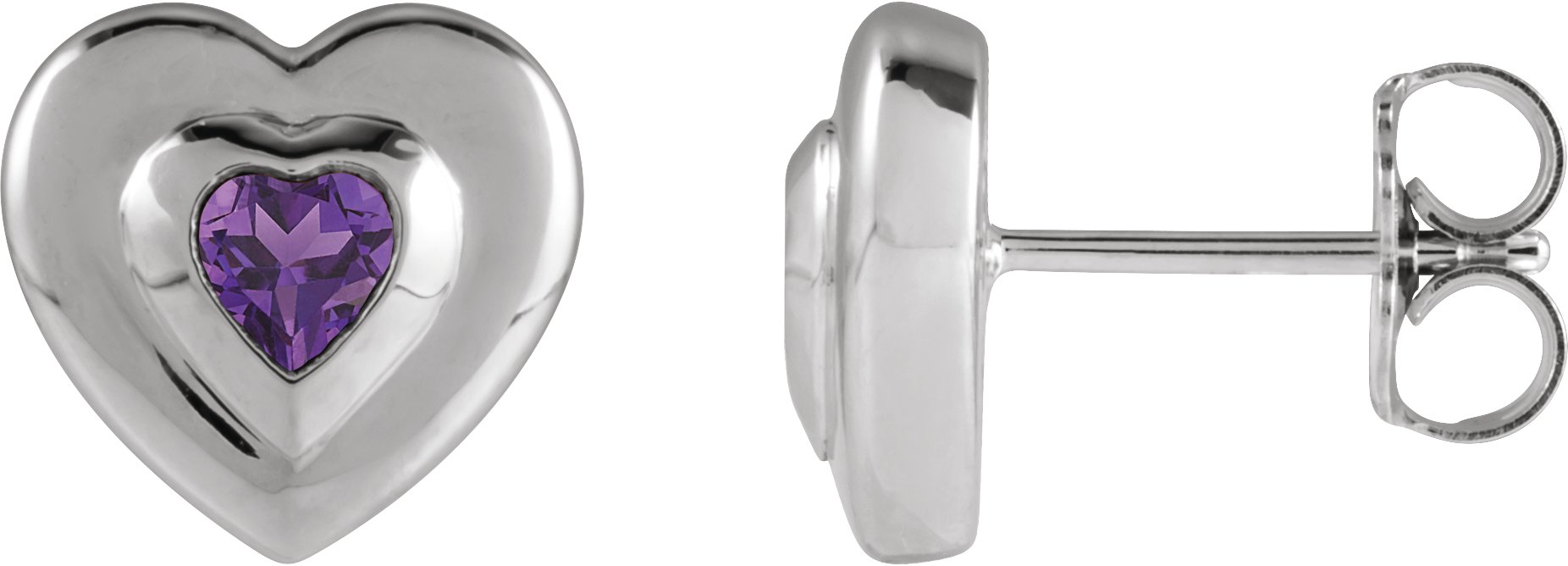 Bezel-Set Solitaire Earrings