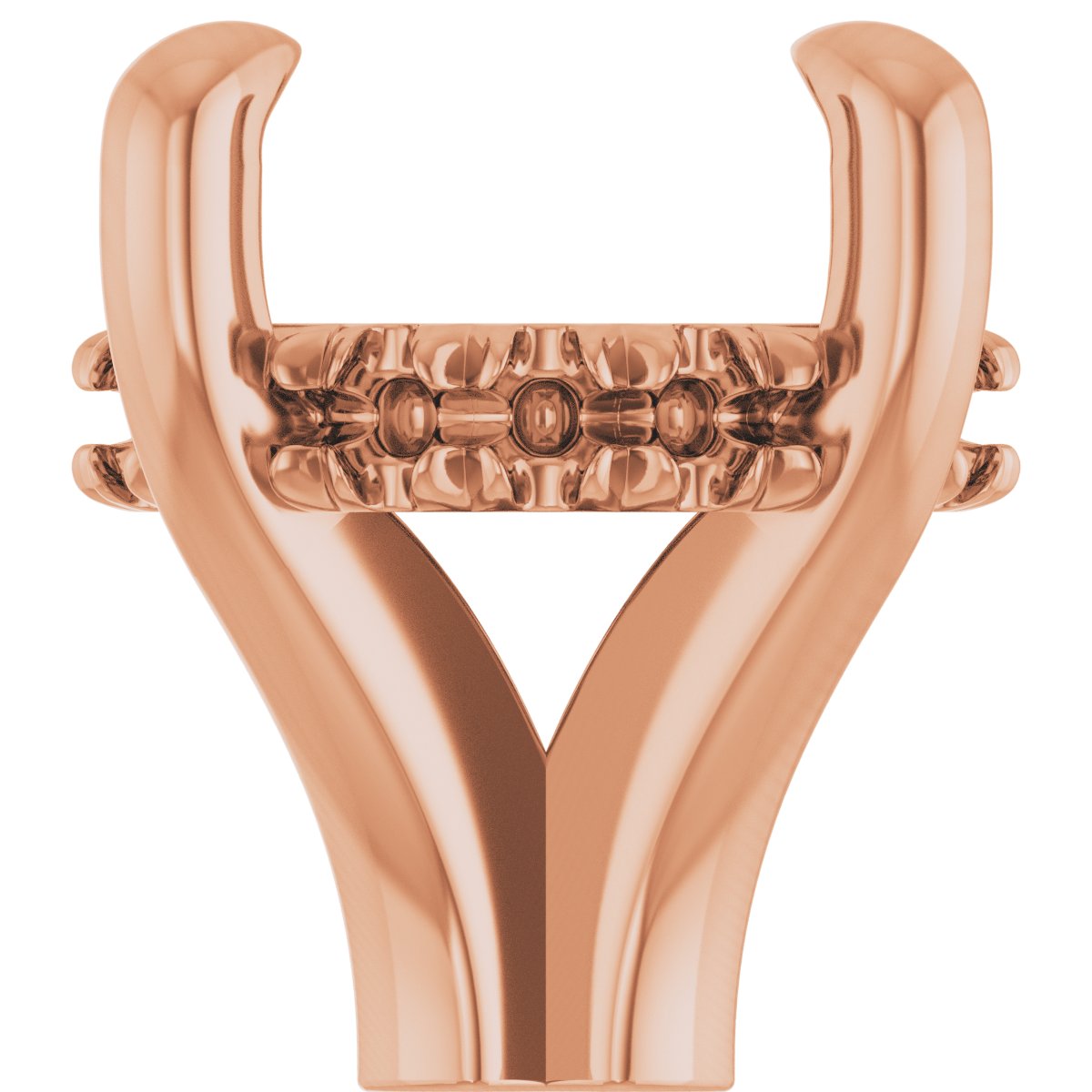 4-Prong Claw Hidden Halo-Style Shank Setting