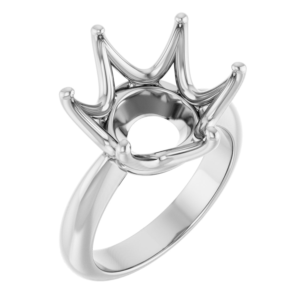 Solitaire Crown-Inspired Engagement Ring