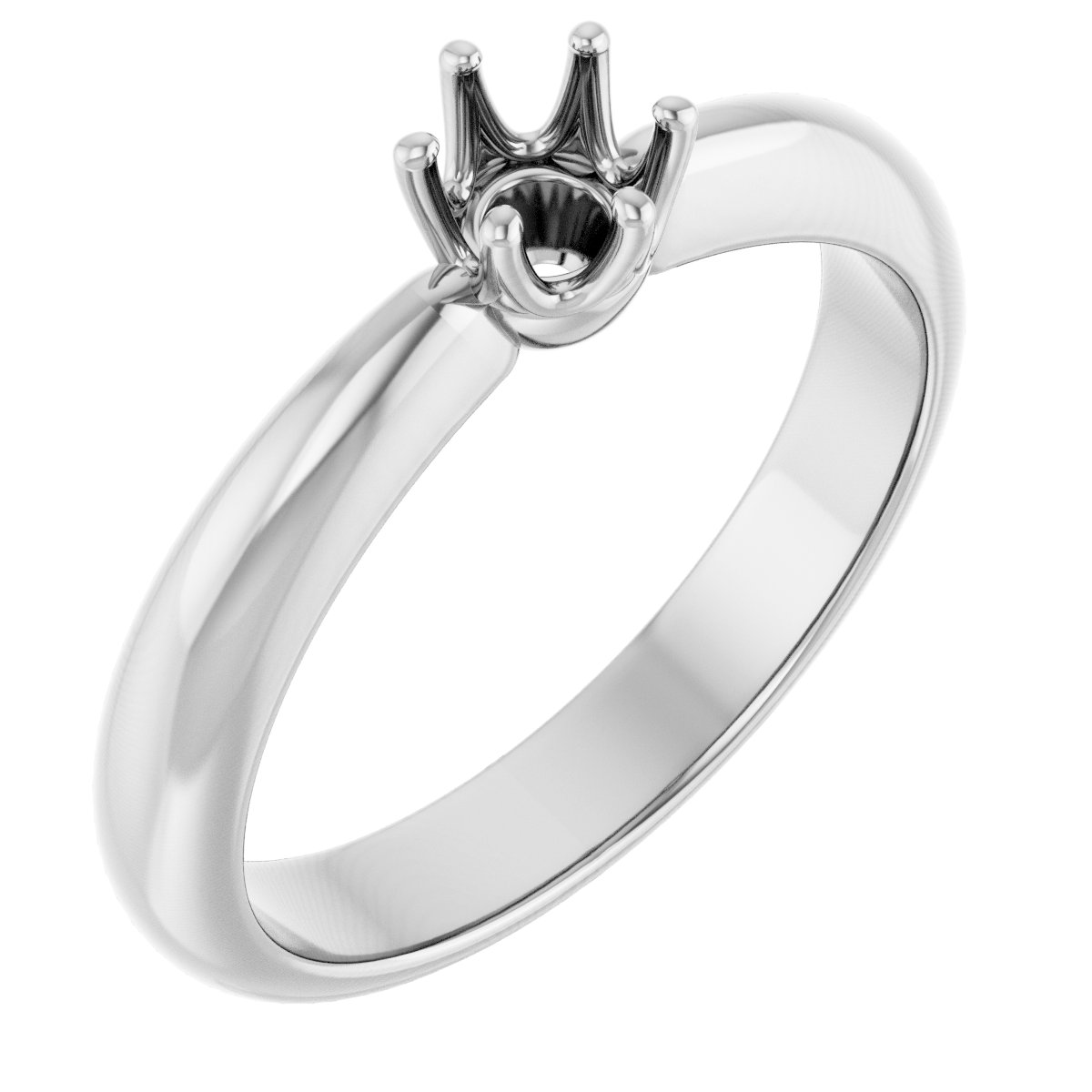 Solitaire Crown-Inspired Engagement Ring