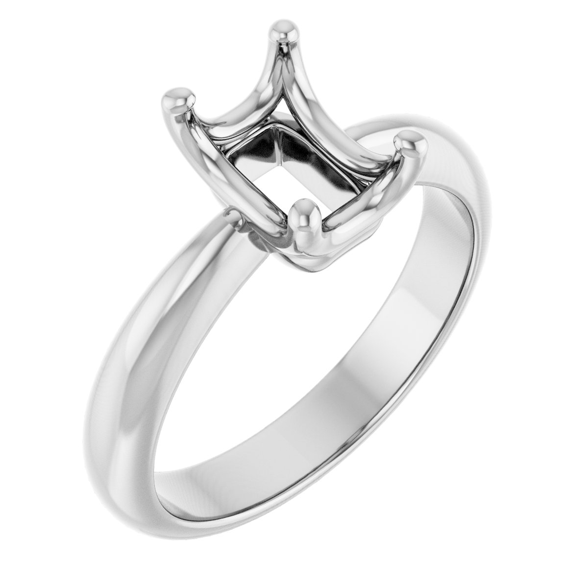 Solitaire Crown-Inspired Engagement Ring