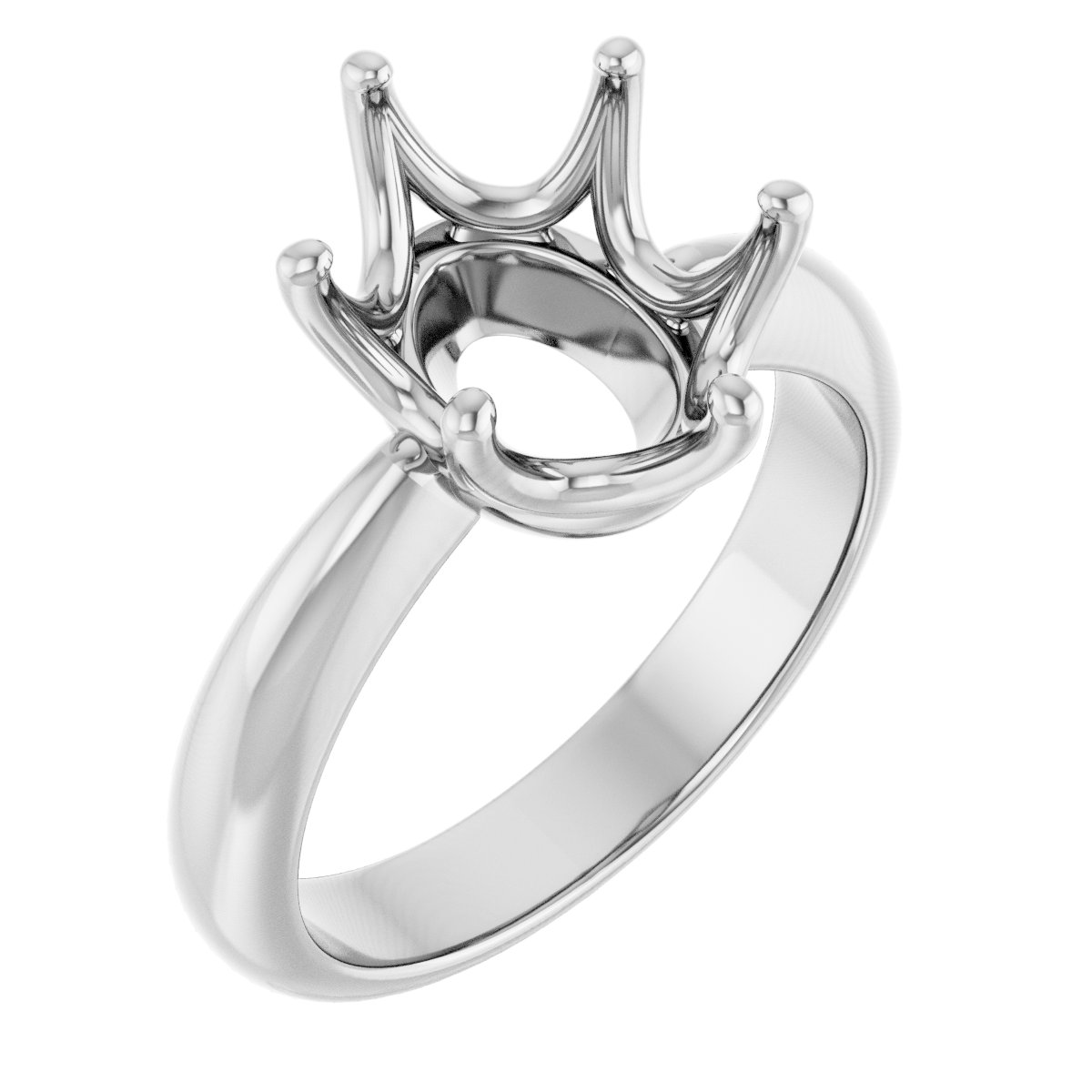 Solitaire Crown-Inspired Engagement Ring