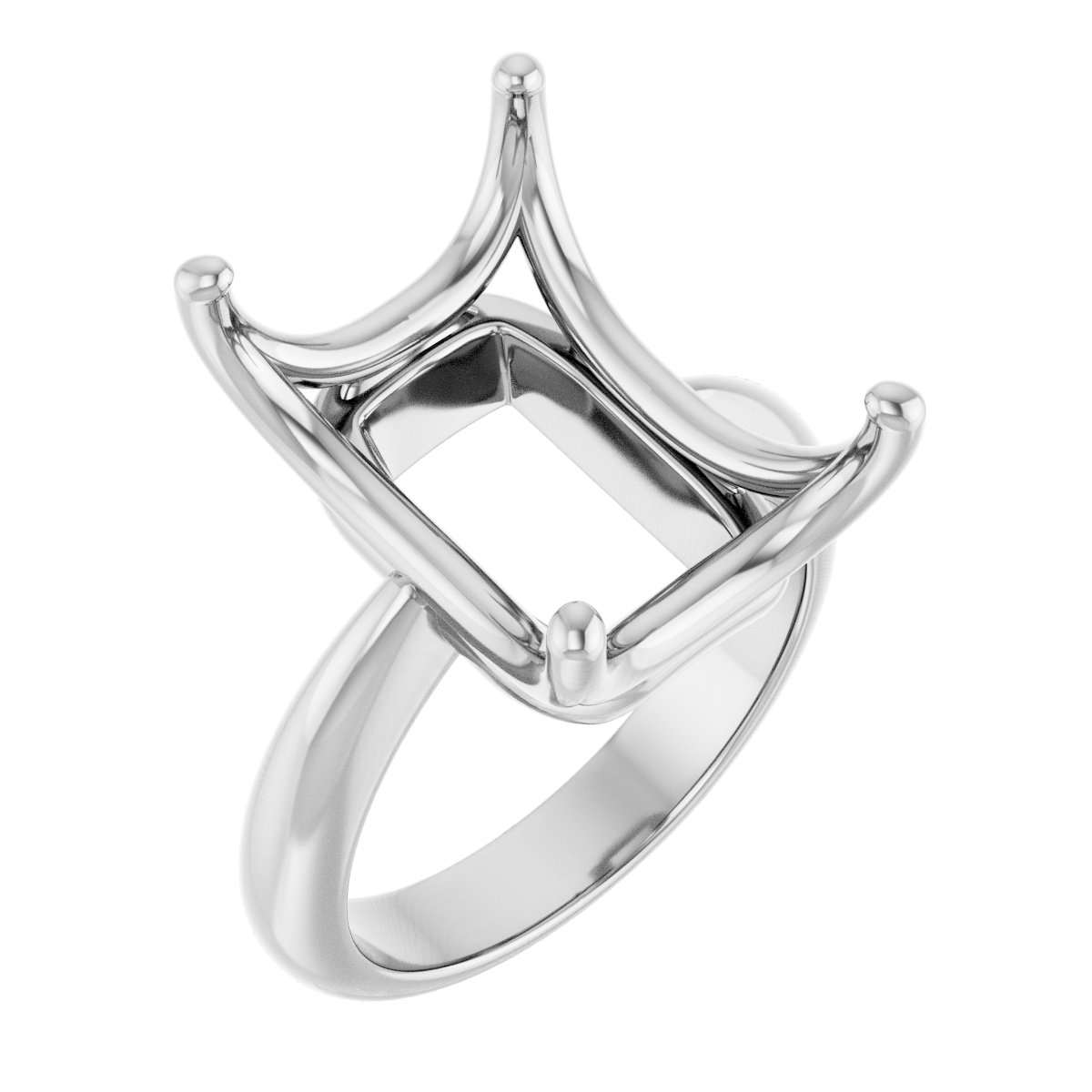 Solitaire Crown-Inspired Engagement Ring
