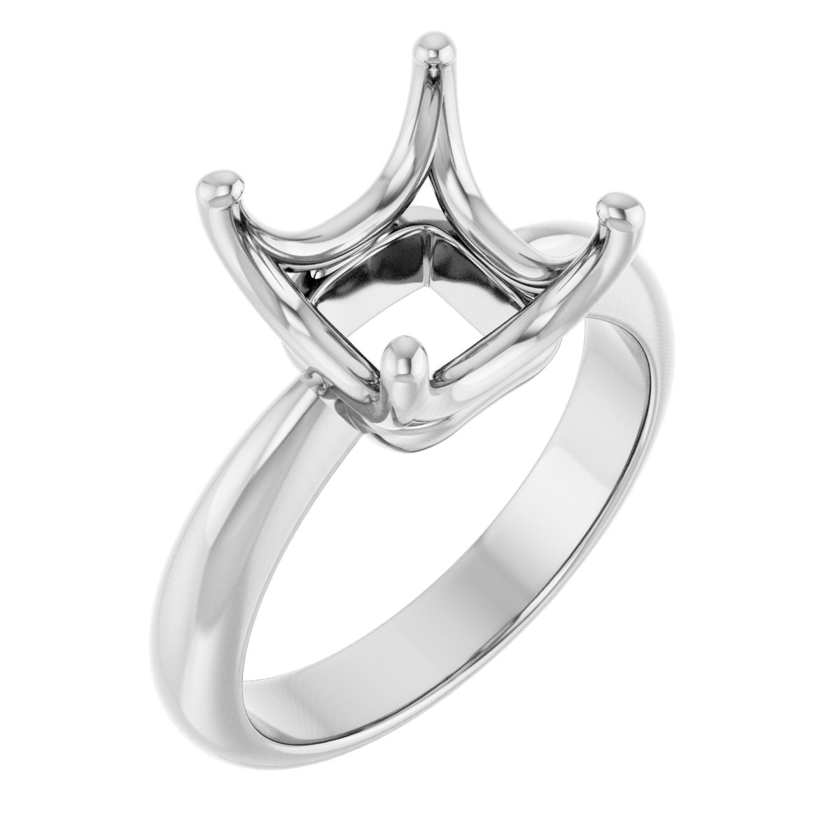 Solitaire Crown-Inspired Engagement Ring