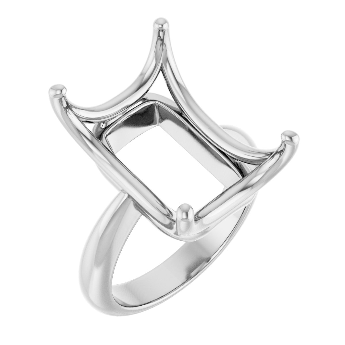 Solitaire Crown-Inspired Engagement Ring