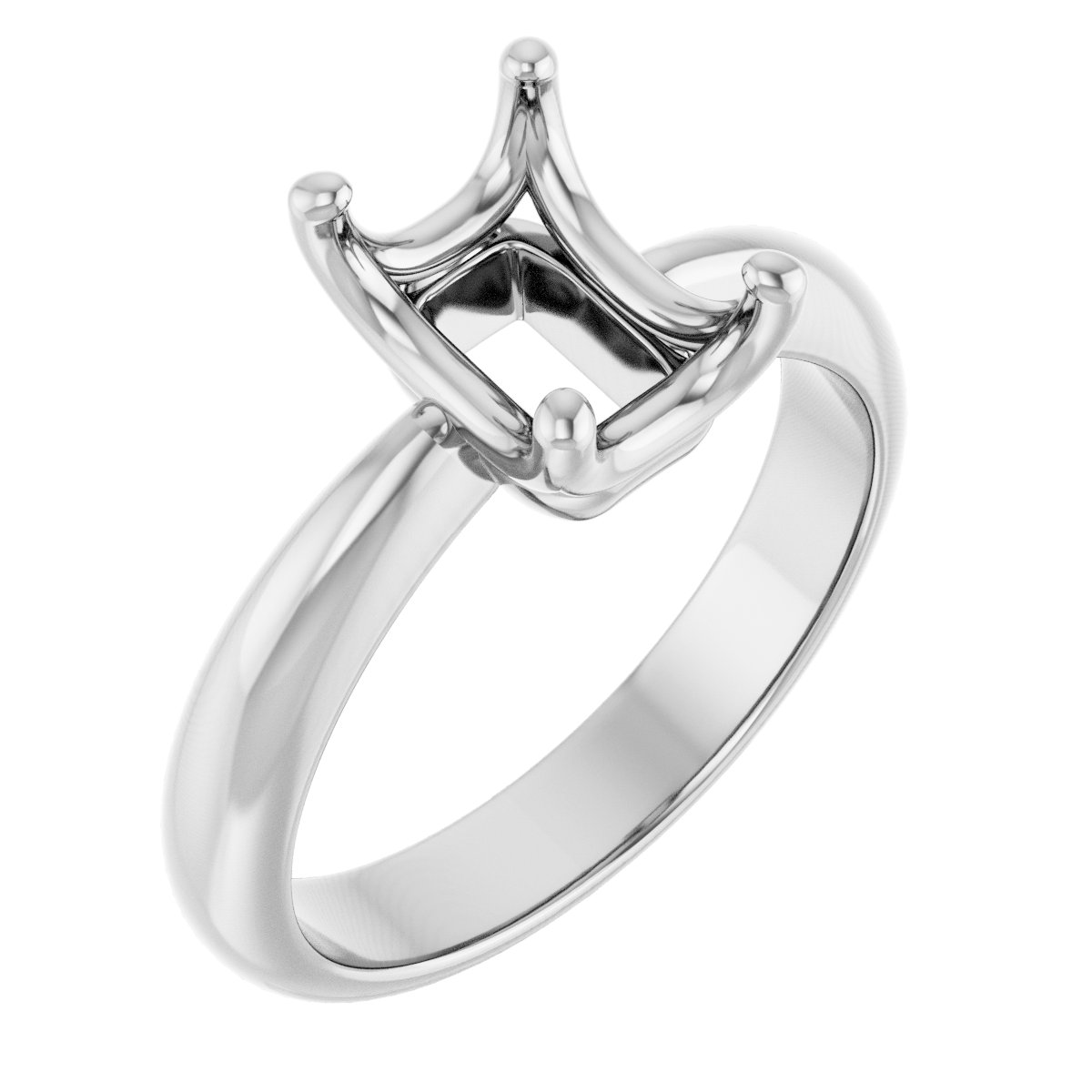 Solitaire Crown-Inspired Engagement Ring