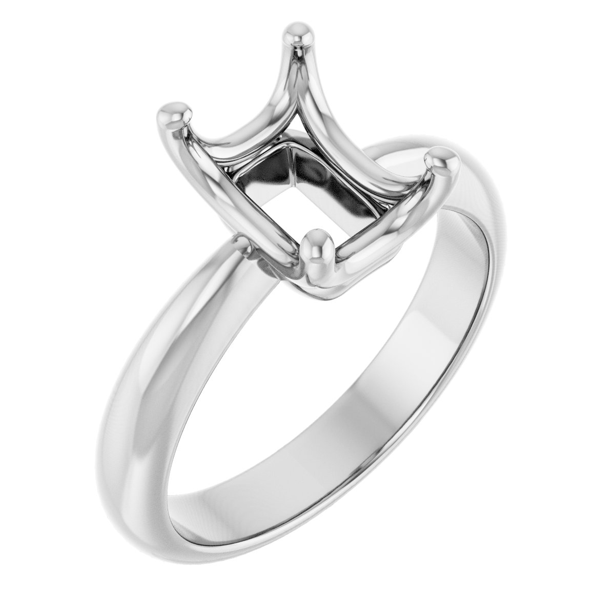 Solitaire Crown-Inspired Engagement Ring
