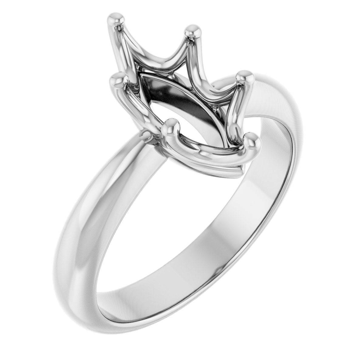 Marquise Solitaire Engagement Ring Mounting