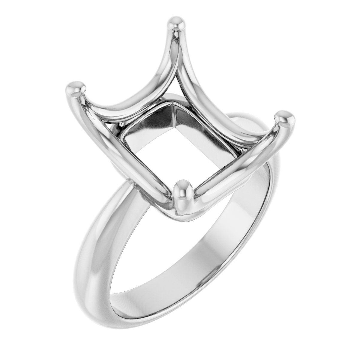 Solitaire Crown-Inspired Engagement Ring