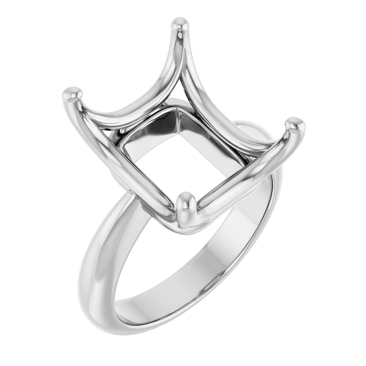 Solitaire Crown-Inspired Engagement Ring