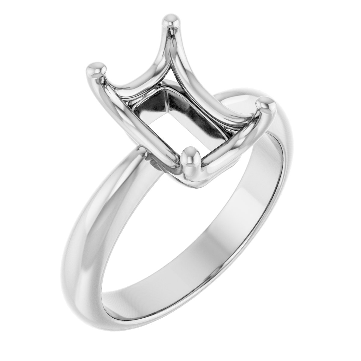 Solitaire Crown-Inspired Engagement Ring