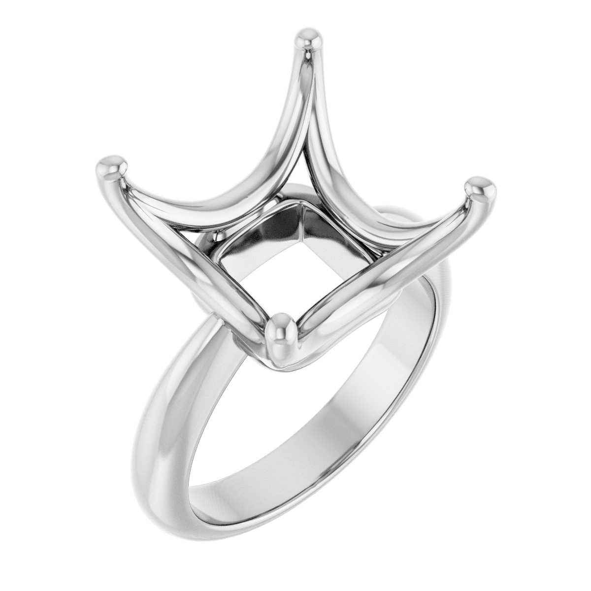Solitaire Crown-Inspired Engagement Ring