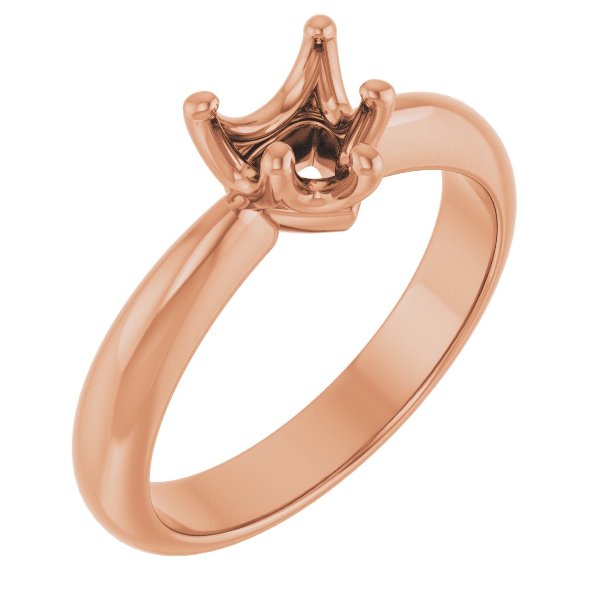 Solitaire Crown-Inspired Engagement Ring