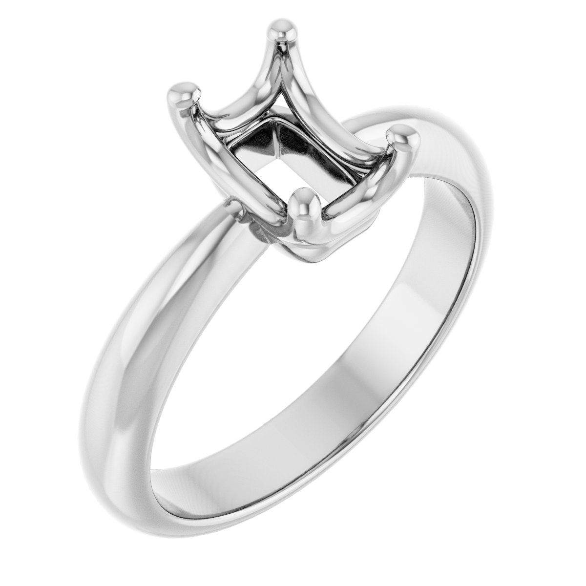 Solitaire Crown-Inspired Engagement Ring
