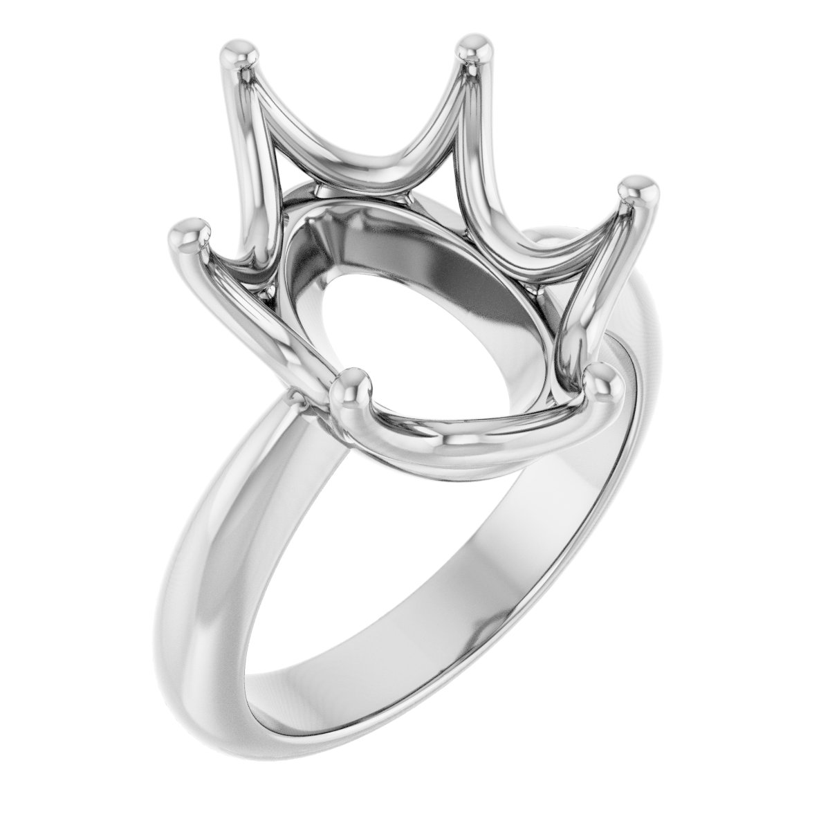 Solitaire Crown-Inspired Engagement Ring