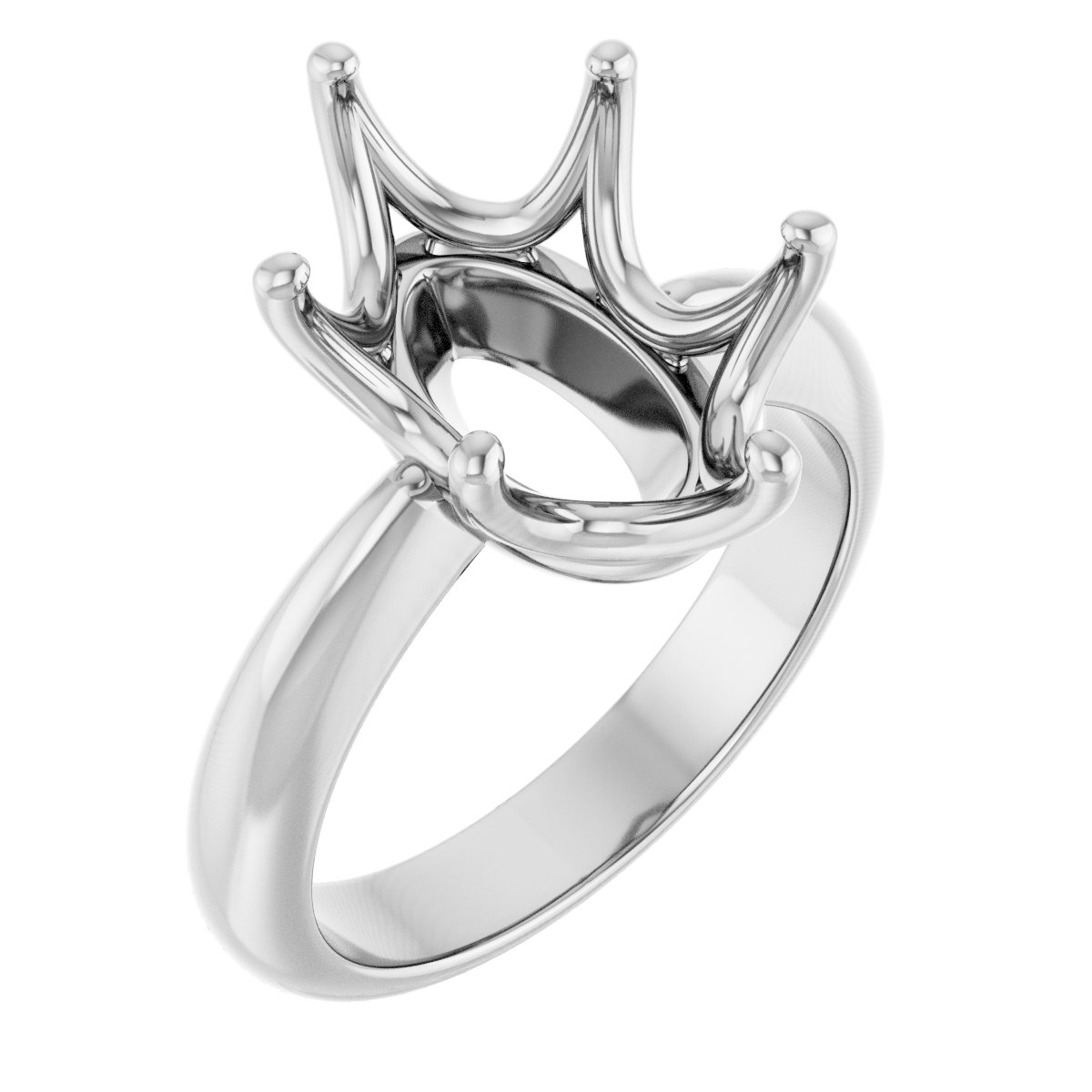 Solitaire Crown-Inspired Engagement Ring
