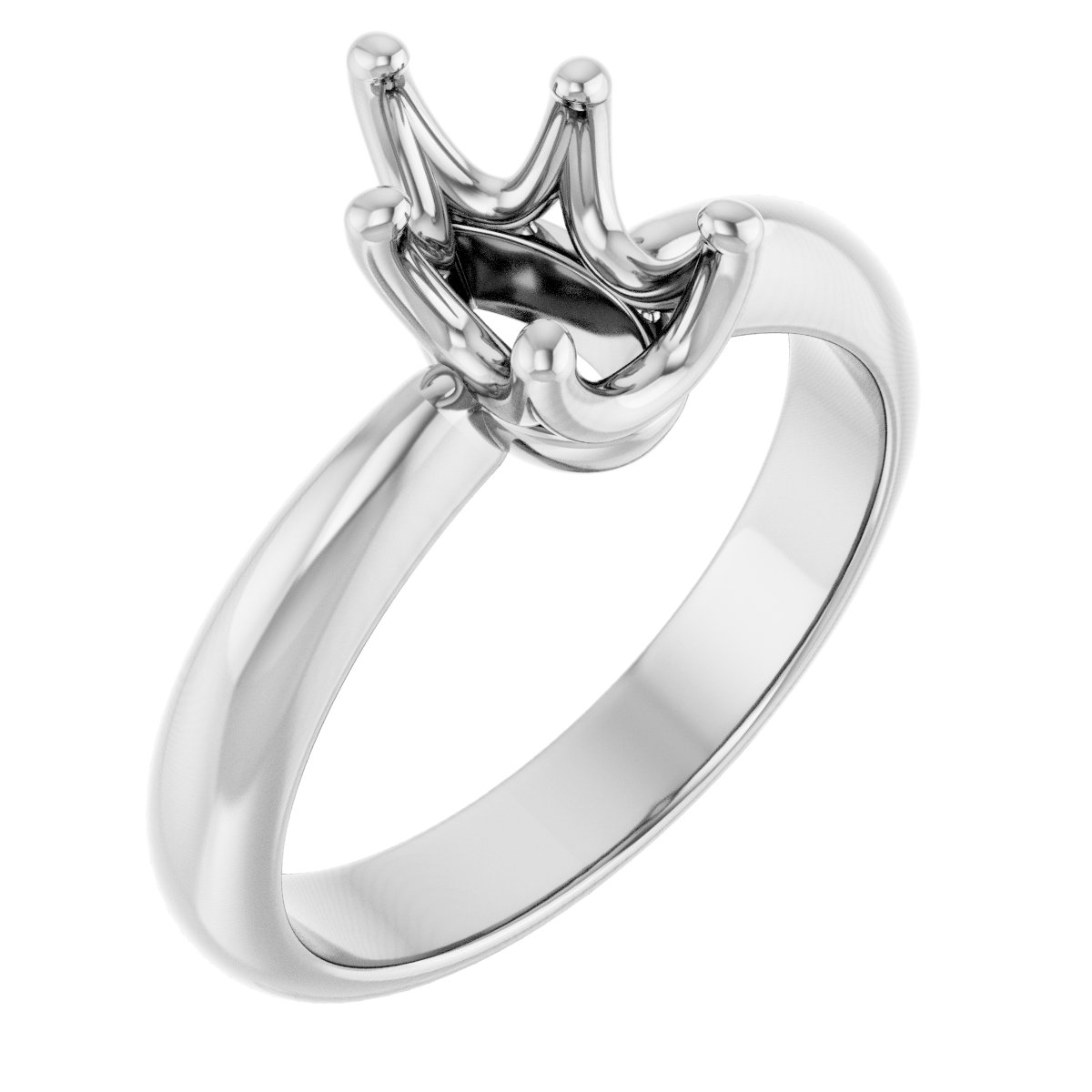 Solitaire Crown-Inspired Engagement Ring